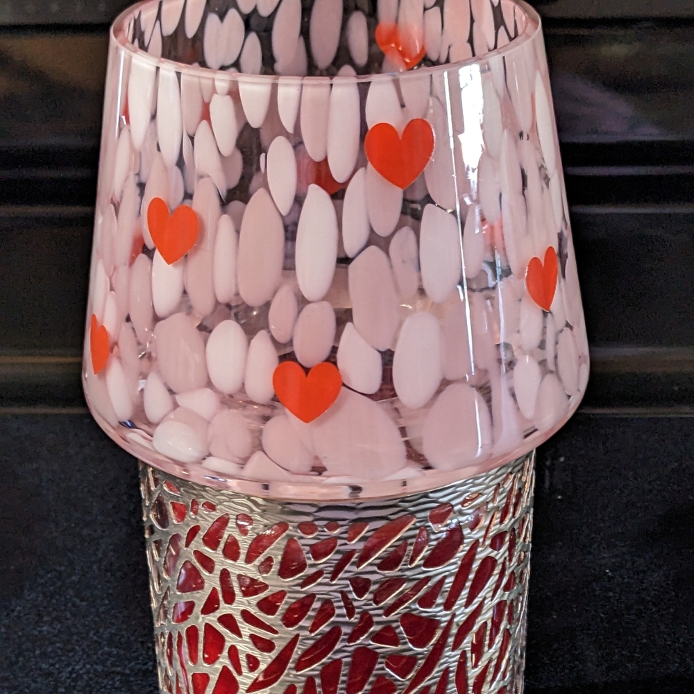 Yankee Candle Love Hearts Candle Shade In Pink Splash & Red Hearts New "2026"